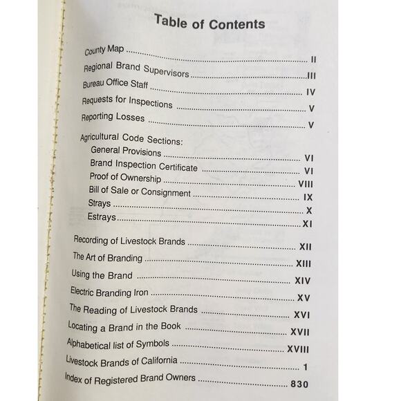 California 1997 Livestock Brand Book Cattle Farm Rancher Paperback Reference - Picture 4 of 11